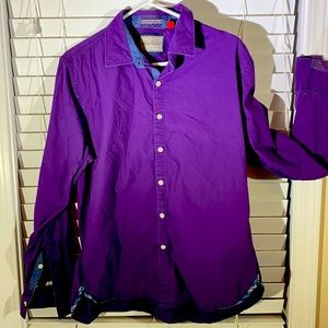 Robert Graham Button down casual large purple